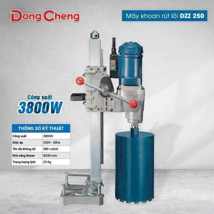 Máy Khoan Rút Lõi 250mm Dongcheng DZZ 250 (3800W)