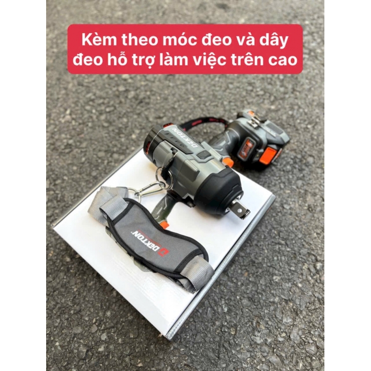 Máy siết bulong 3/4" dùng Pin 21V Dekton M21-IW1580PRO