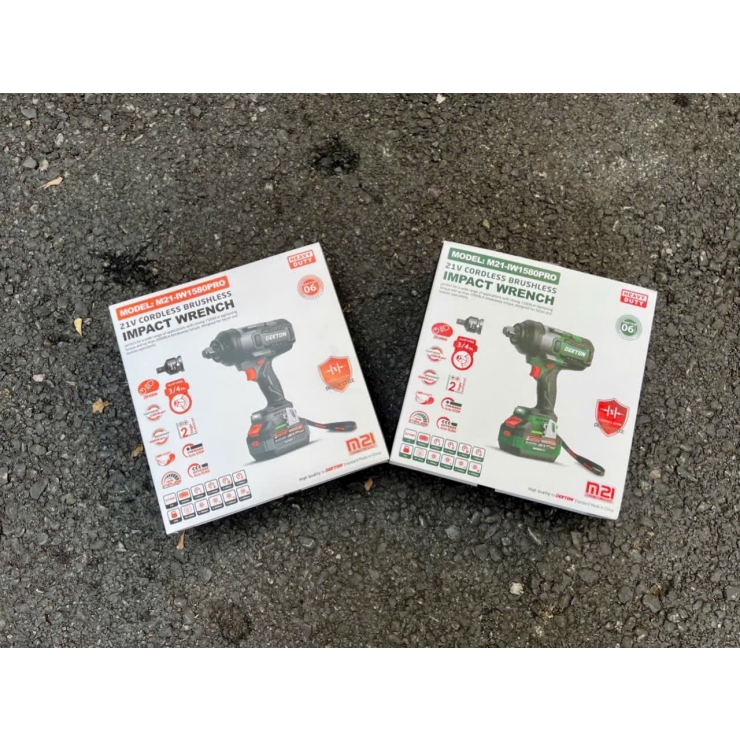 Máy siết bulong 3/4" dùng Pin 21V Dekton M21-IW1580PRO