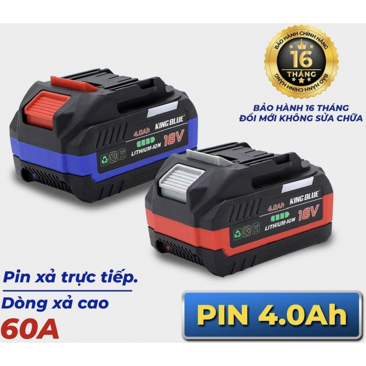 Máy siết bulong Pin 1000Nm KingBlue KM18SF ( cốt 1/2 inch )
