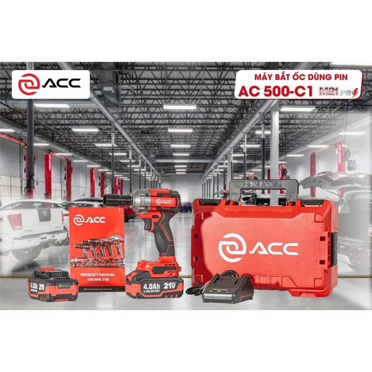Combo máy siết bulong Pin 550Nm ACC AC500-C1 PRO
