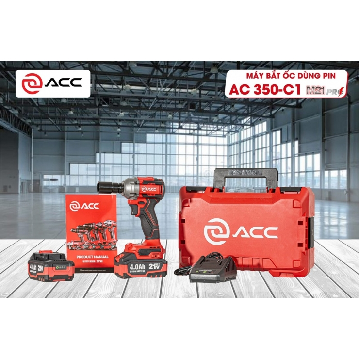 Combo máy siết bulong Pin 550Nm ACC AC500-C1 PRO