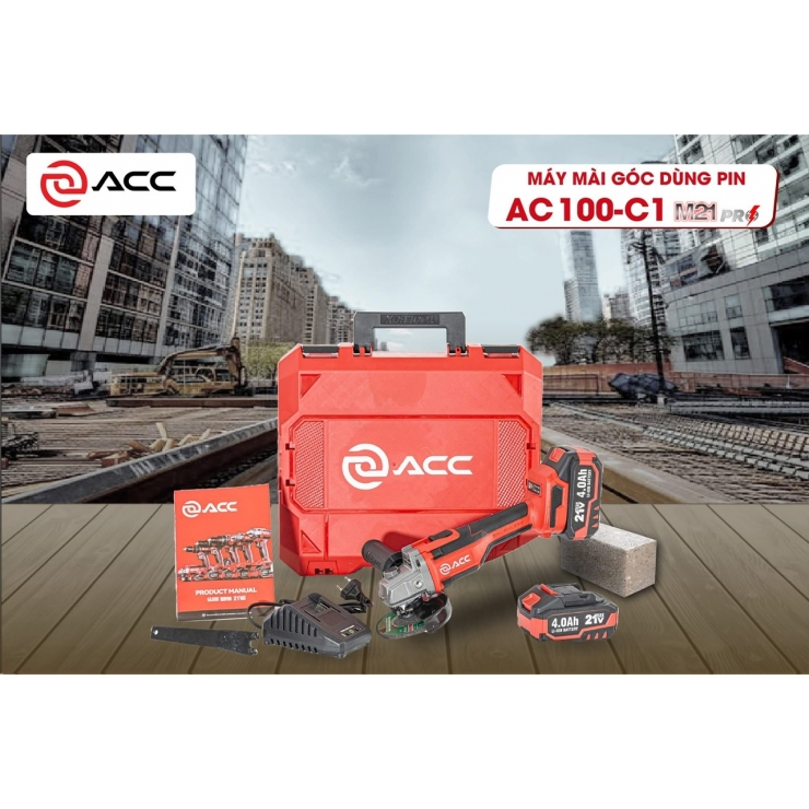 Combo máy mài Pin 100mm ACC AC100-C1