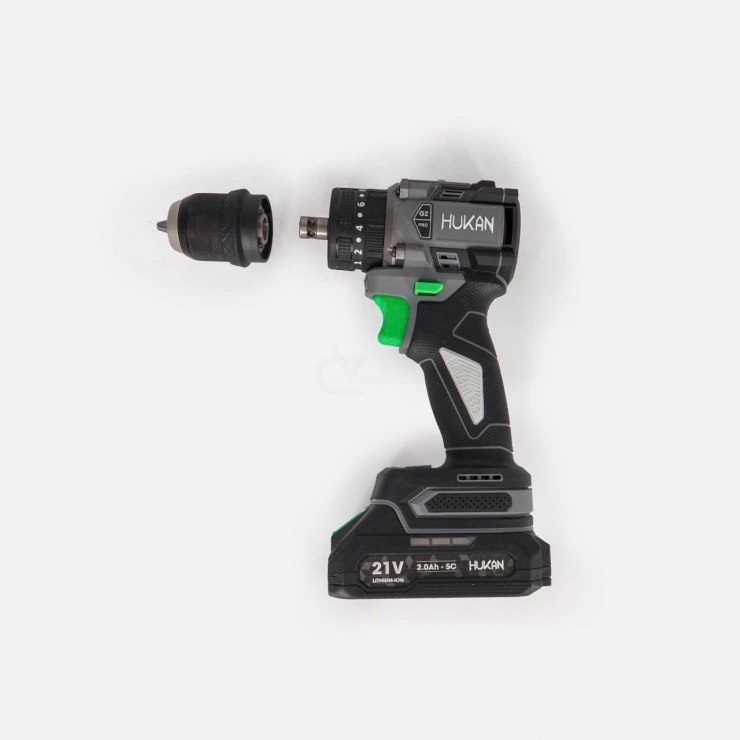 Combo máy khoan Pin 10mm Hukan HM21-G2X-K7 ( đầu 2 trong 1 )