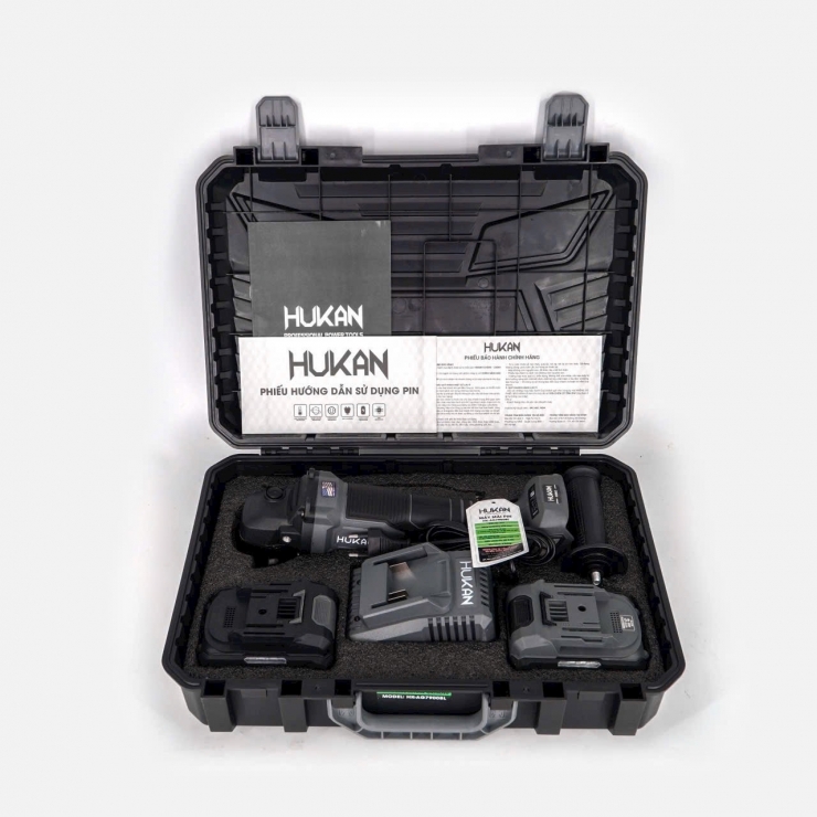 Máy mài Pin 21V Hukan HK-AG7900BL AntikickBack - chỉnh tốc 5 cấp