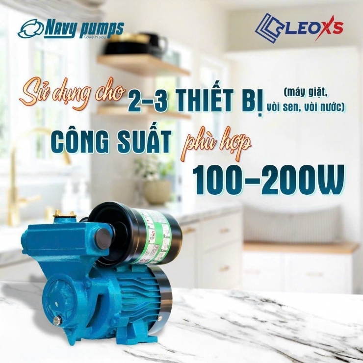 Máy bơm tăng áp 100W Navy GA120