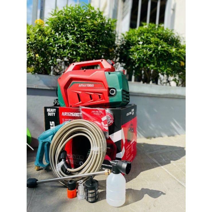 Máy rửa xe áp lực cao 2680W Amaxtools ARX-2680 