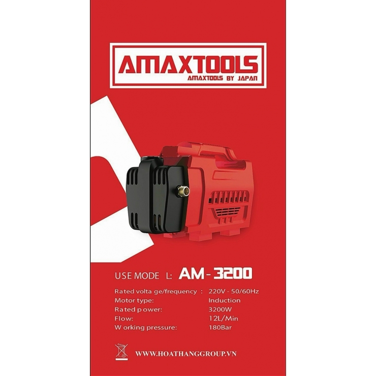 Máy rửa xe áp cao 3.2kW Amaxtools AM-3200 Chỉnh Áp