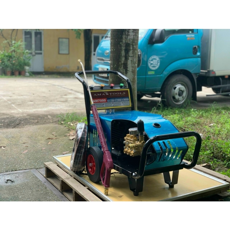 Máy xịt rửa công nghiệp 3.0kW Amaxtools AMG3000 xe đẩy