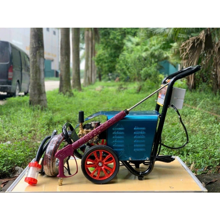 Máy xịt rửa công nghiệp 3.0kW Amaxtools AMG3000 xe đẩy