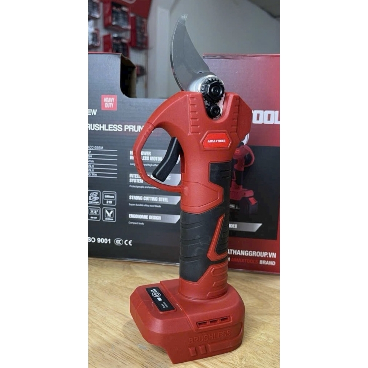 Kéo cắt cành 25mm Pin 21V Amaxtools AKCC25 Brushless 