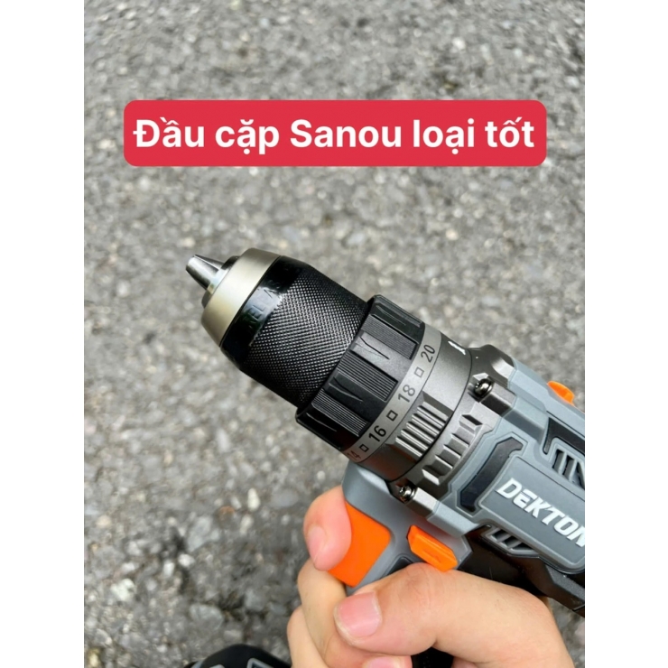 Máy khoan Pin 21V Dekton M21-ID1390CP Brushless Tạo Xung