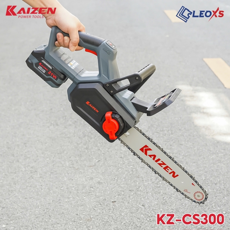 Máy cưa xích 350mm Pin 21V Kaizen KZ-CS300 Brushless