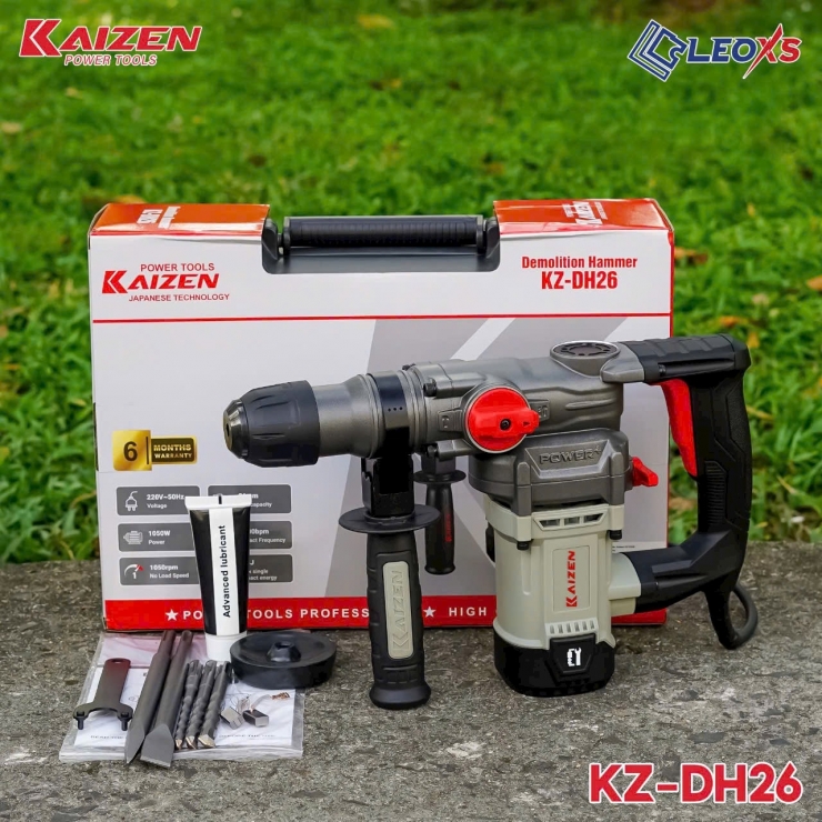 Máy đuc bê tông 14mm Kaizen KZ-DH26 1050W 3 chức năng