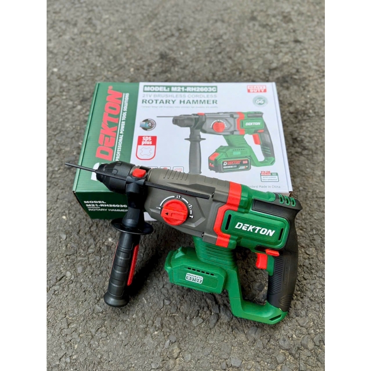 Máy khoan bê tông dùng Pin 21V Dekton M21-RH2603C Brushless