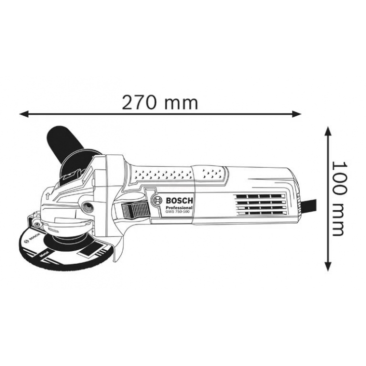 Máy mài góc 750W Bosch GWS 750 Professional