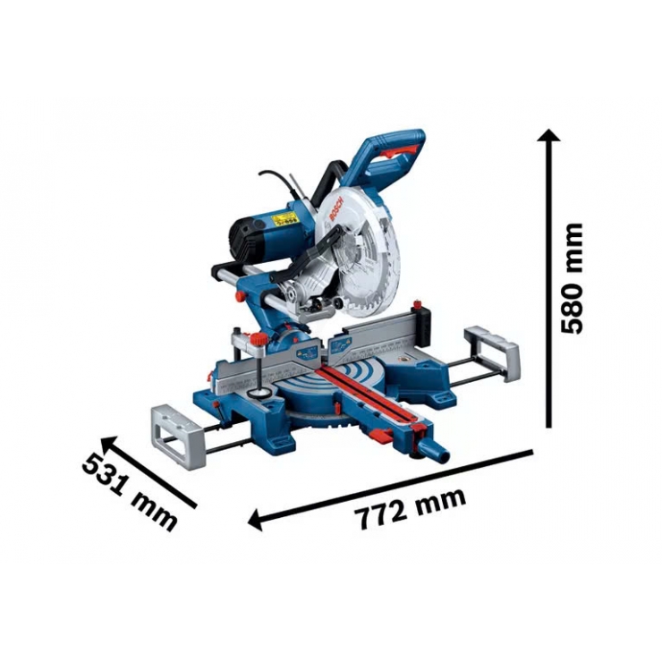 Máy cưa trượt 255mm Bosch GCM 254 D Professional