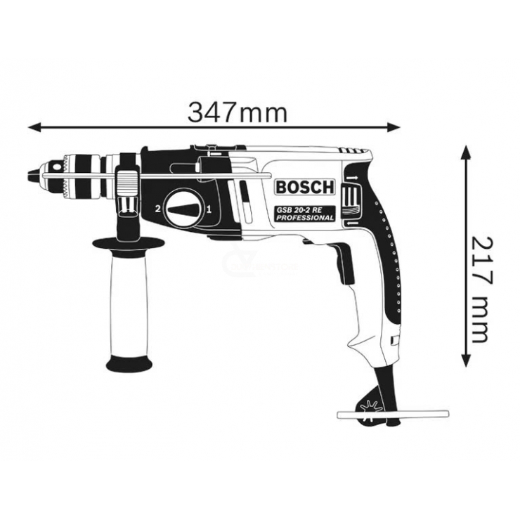 Máy khoan động lực 800W Bosch GSB 20-2 RE Professional