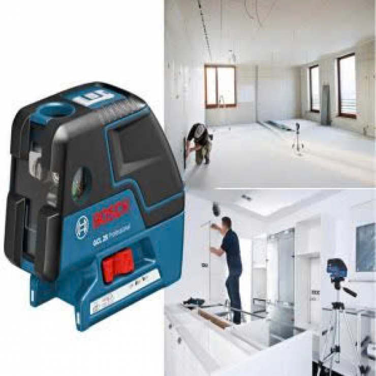 Máy cân bằng Laser Combi Bosch GCL 25 Professional  ( 2 tia + định vị 5 điểm )