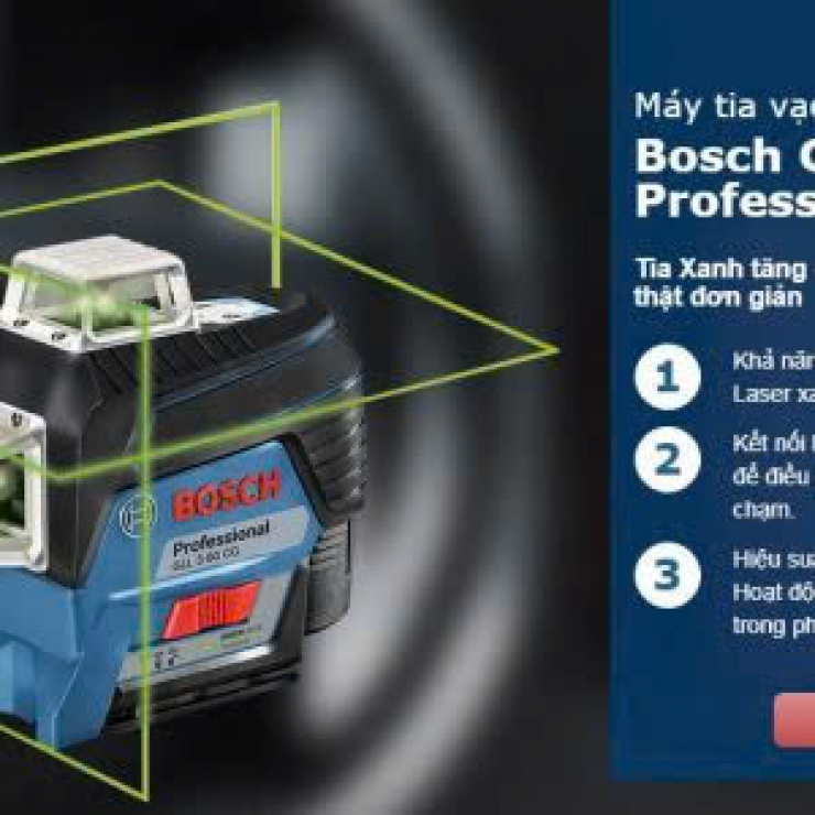 Máy cân bằng Laser Bosch GLL 3-80 CG Professional 3 x 360°