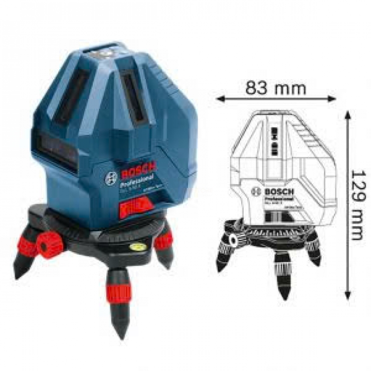 Máy cân mực Laseer Bosch GLL 5-50 X Professional 5 tia đỏ