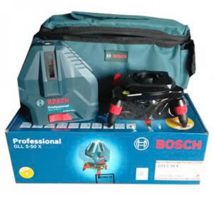 Máy cân mực Laseer Bosch GLL 5-50 X Professional 5 tia đỏ