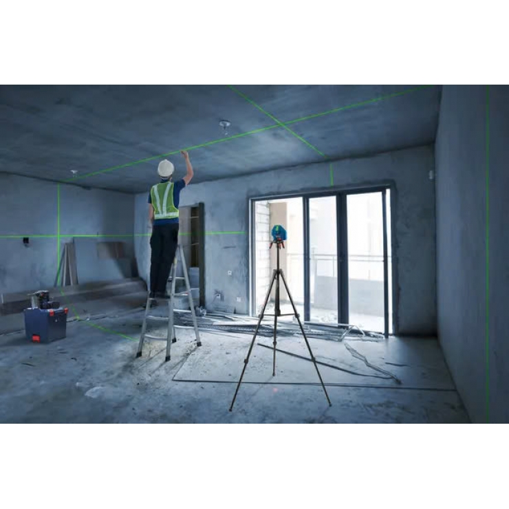 Máy cân bằng Laser 5 tia xanh Bosch GLL 50-15 XG Professional