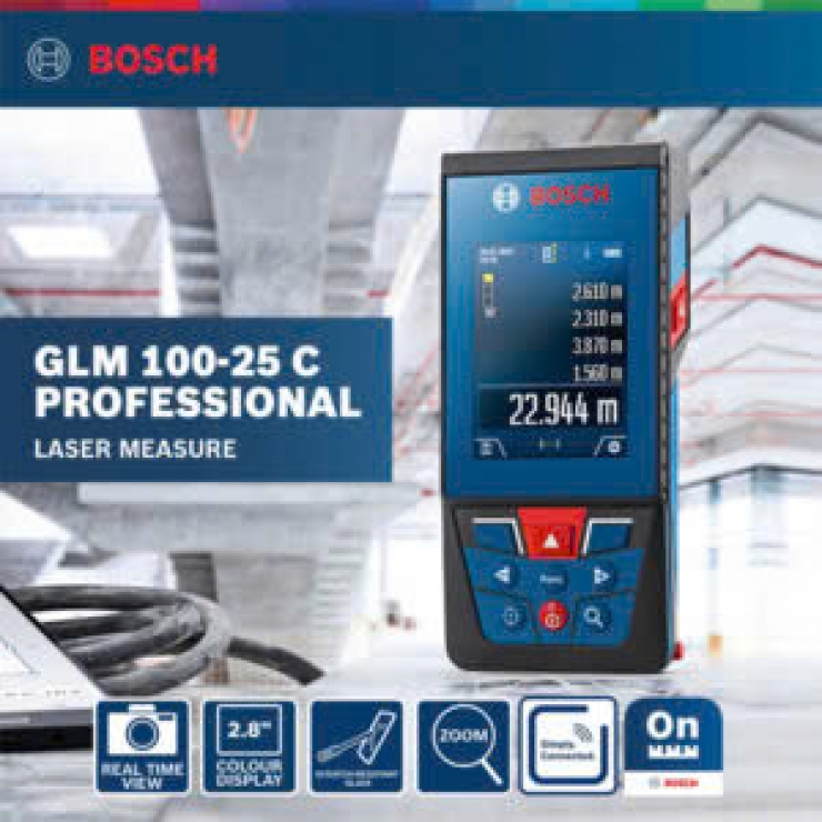Máy đo khoảng cách 100m Bosch GLM 100 -25C Professional
