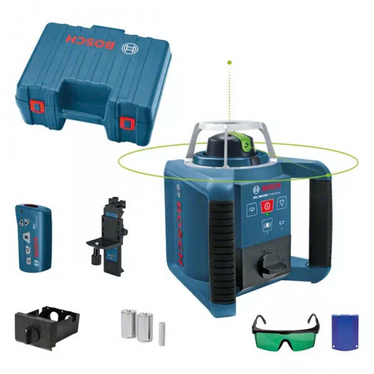 Máy định vị laser xoay 300m Bosch GRL 300 HVG Set Professional