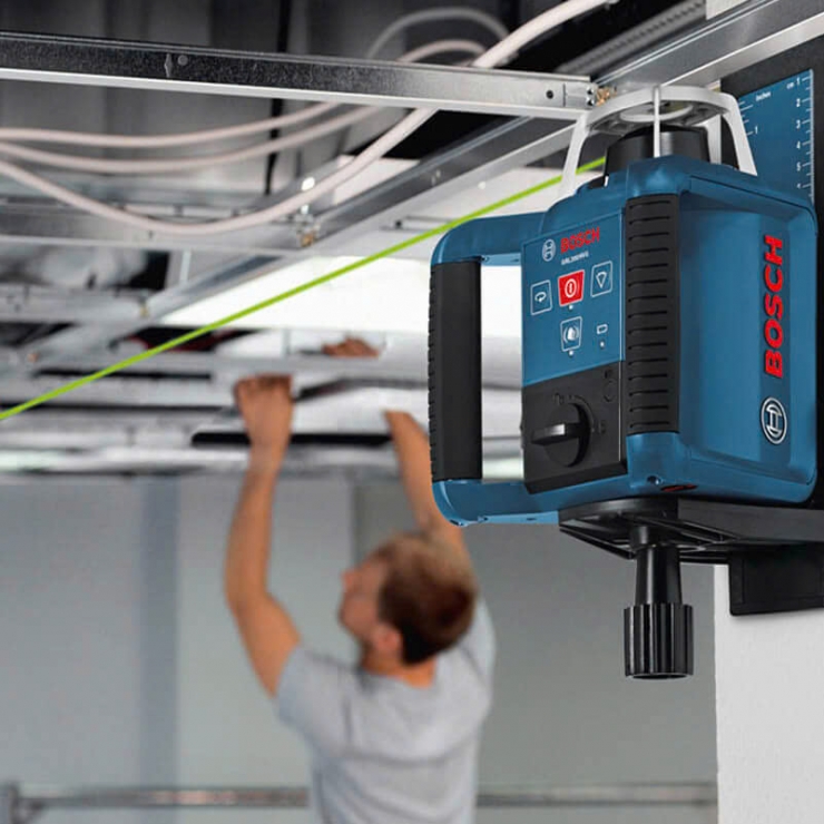 Máy định vị laser xoay 300m Bosch GRL 300 HVG Set Professional