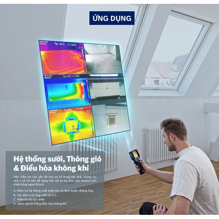 Camera nhiệt 600 ºC Bosch GTC 600 C Professional