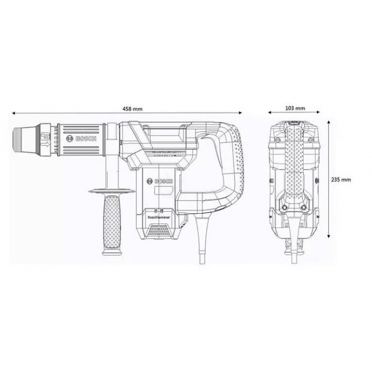 Máy đục bê tông 17mm Bosch GSH 500 Professional