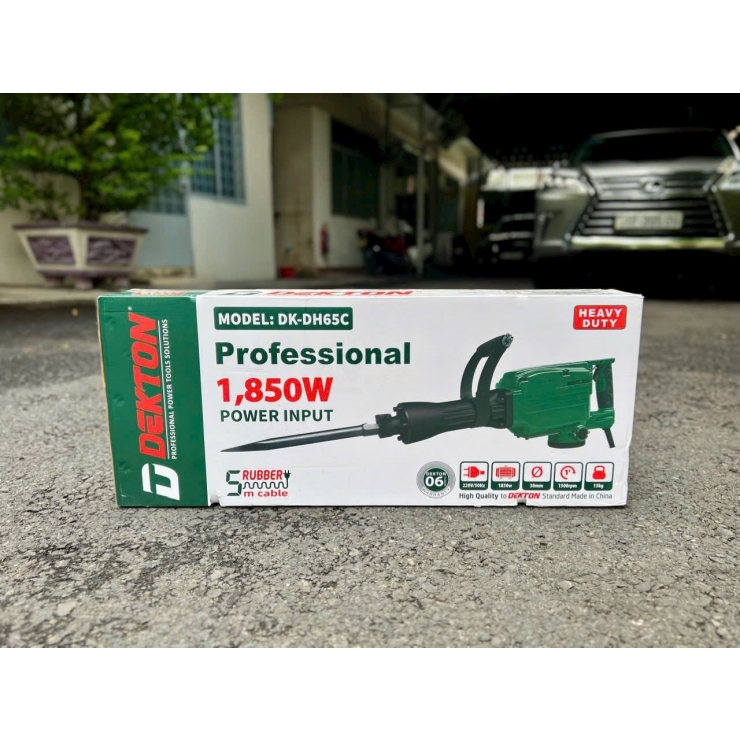 Máy đục bê tông 30mm Dekton DK-DH65C Hammer 1850W