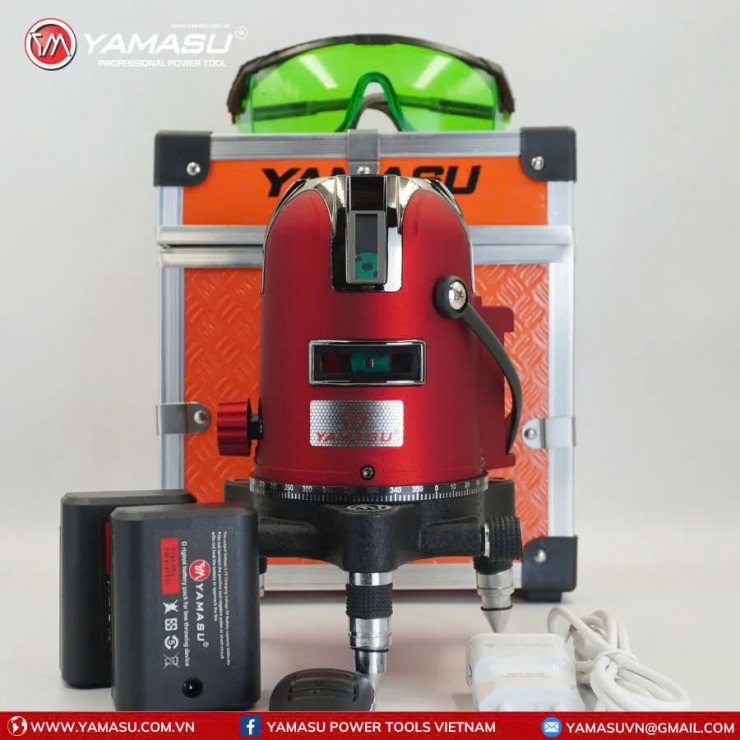 Máy cân mực Laser 5 tia xanh Yamasu YMS-506