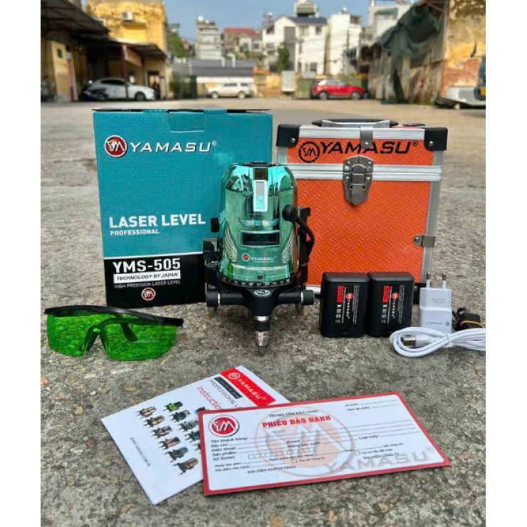 Máy cân bằng Laser 5 tia xanh Yamasu YMS-505GREEN