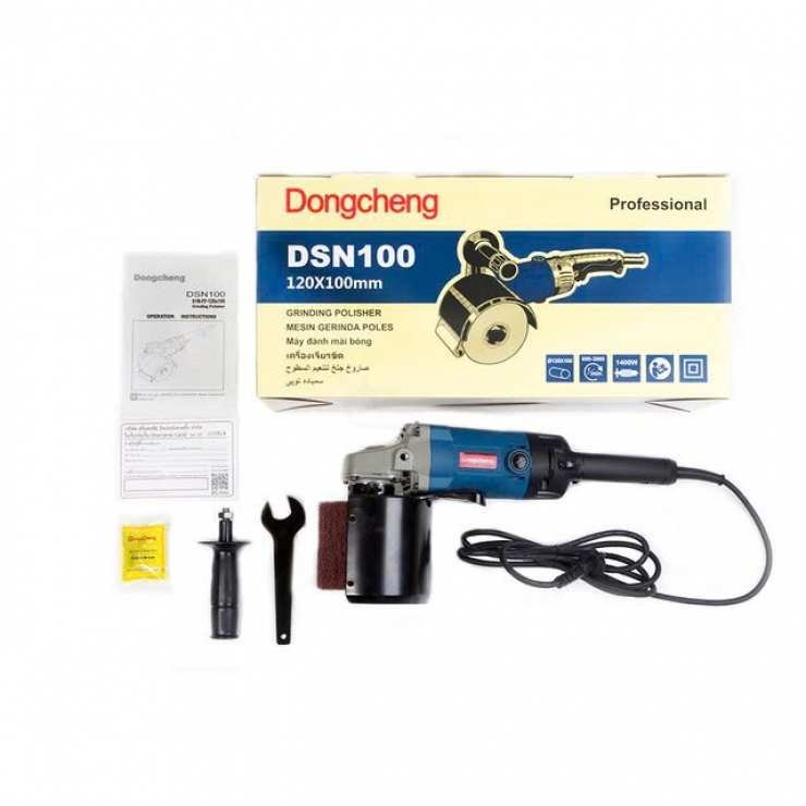 Máy đánh xước Inox 1400W Dongcheng DSN100 chỉnh tốc