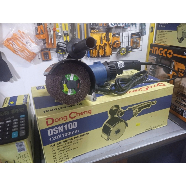 Máy đánh xước Inox 1400W Dongcheng DSN100 chỉnh tốc