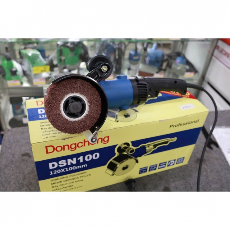 Máy đánh xước Inox 1400W Dongcheng DSN100 chỉnh tốc