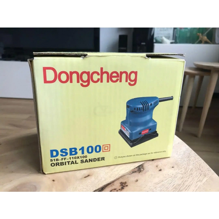 Máy chà nhám rung vuông Dongcheng DSB100 100x110mm