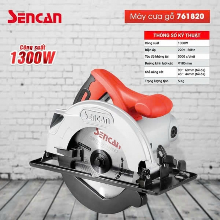 Máy cưa đĩa 185mm Sencan 761820