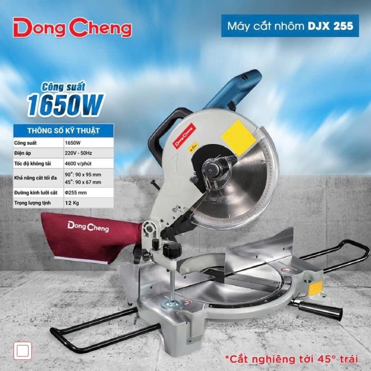 Máy cắt nhôm 255mm Dongcheng DJX255 1650W