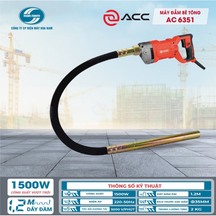 Máy đầm dùi cầm tay 1500W ACC AC6351