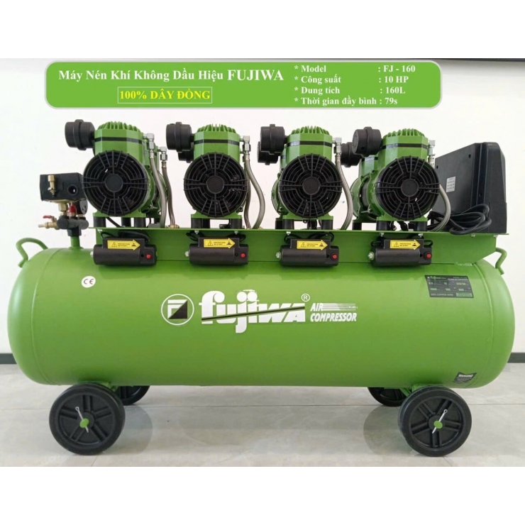 Máy nén khí công nghiệp 160 Lít Fujiwa FJ-160 10Hp