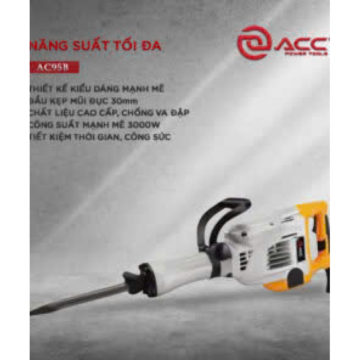 Máy đục bê tông 30mm ACC AC95B 3000W