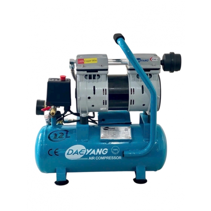 Máy nén khí không dầu 12 lít Daeyang DF 12N 800W