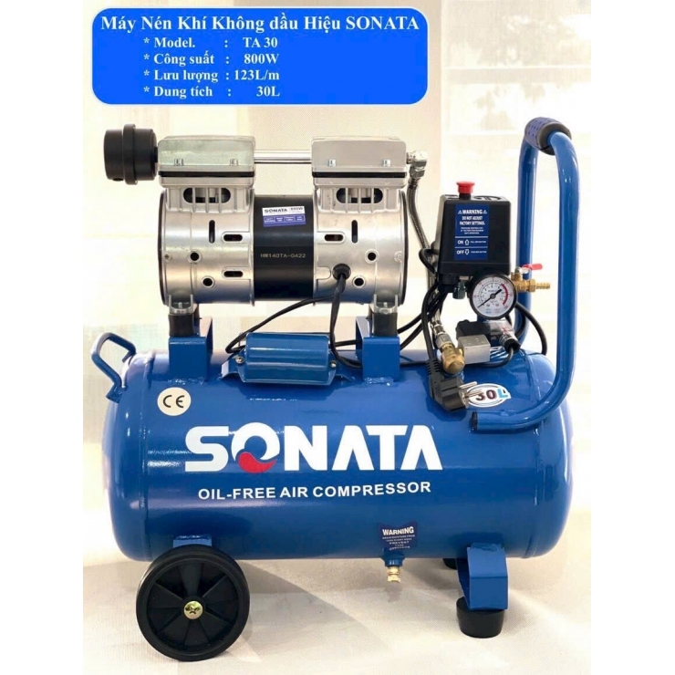 Máy nén khí không dầu 30 lít Sonata TA 30 800W