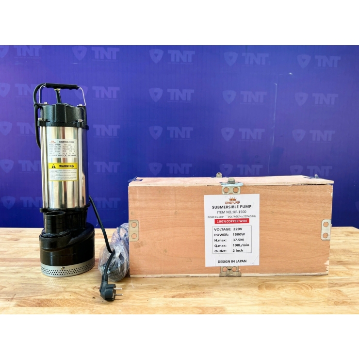 Máy bơm chìm 2Hp đẩy cao 37.5m Kingpump KP-1500