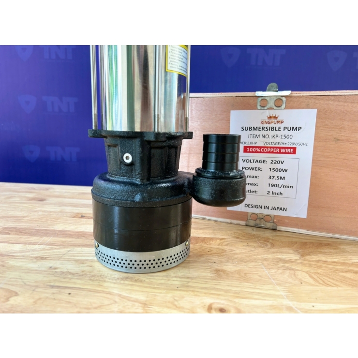 Máy bơm chìm 2Hp đẩy cao 37.5m Kingpump KP-1500