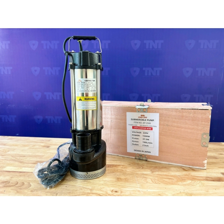 Máy bơm chìm 2Hp đẩy cao 37.5m Kingpump KP-1500