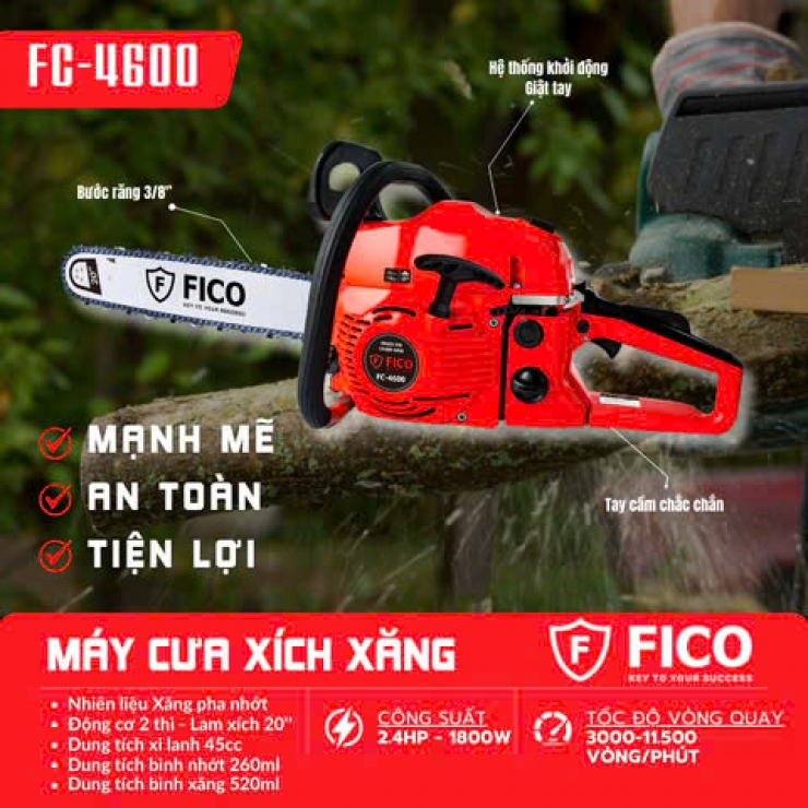 Máy cưa xăng 20 inch FICO FC-4600